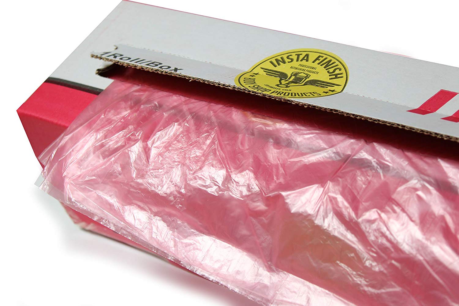 Insta Finish Corona Treated Pink Plastic Sheeting 16ft X