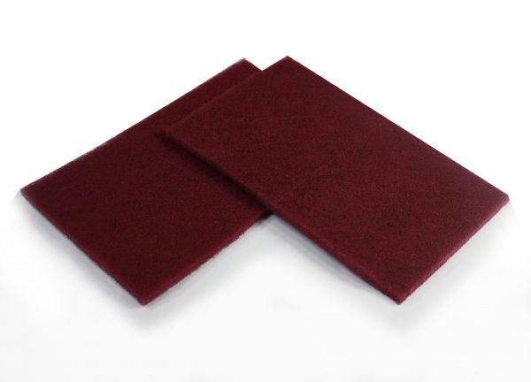 Insta Finish Rectangle Scuff Pads - 6"x9" Size - 25 Maroon - Image 3