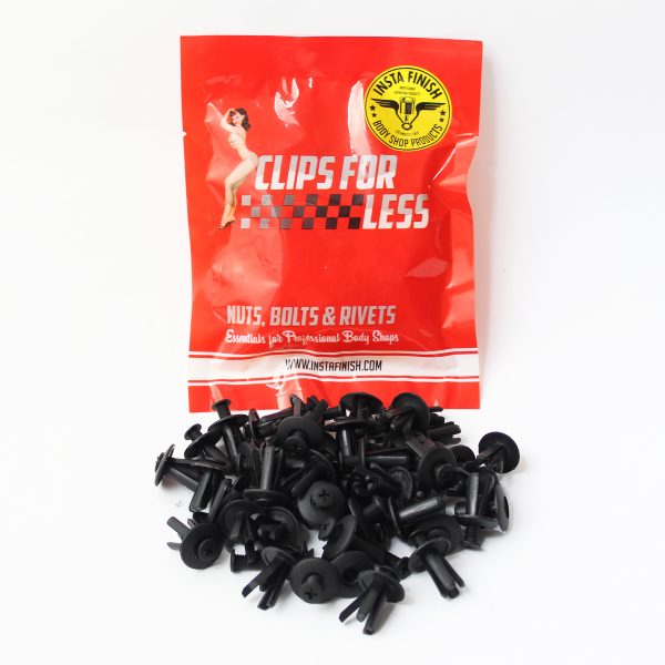 Insta Finish Clip for Toyota, KAS- 0487 Head width:19.8mm Length:22mm Diameter:8mm OEM:Toyota 90467-08155 QTY:50pcs, KAS-0487