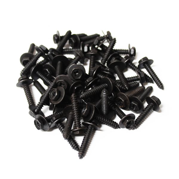 Insta Finish Fender Screw for Toyota, Head width:16mm Length:34.8mm Diameter:5.3mm OEM: Toyota 90159-60488 QTY:50pcs Fender Screw, KAS-1660-2 - Image 2