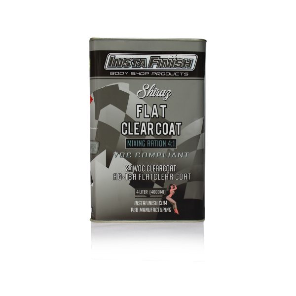 Insta Finish FLAT Clear Coat Kit (5 Liter) 4L Clear 1L Hardener - Image 2