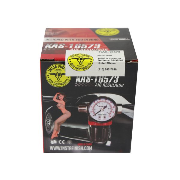 Insta Finish 1/4" Locking Pressure Regulator with Gauge - Image 3