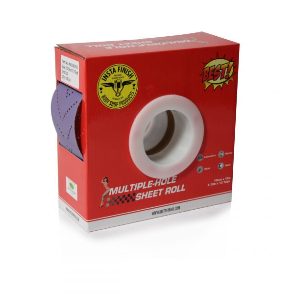 Insta Finish Sand Paper Hook & Loop Long Board (continuous roll) 1 Roll Per Box - Image 2
