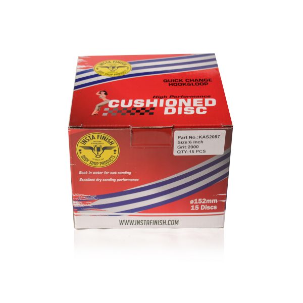 Insta Finish Foam Back Sand Paper - DA Hook & Loop (6 inch) DISCS - Image 7