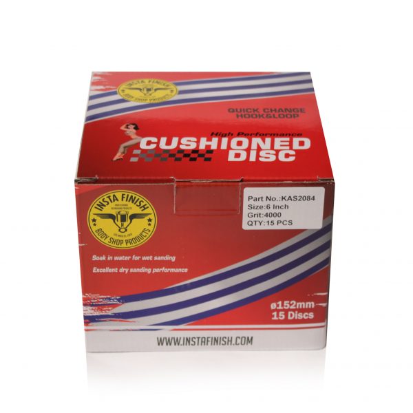 Insta Finish Foam Back Sand Paper - DA Hook & Loop (6 inch) DISCS - Image 11
