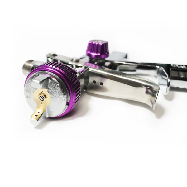 Insta Finish full-size HVLP spray gun, 1.5 Nozzle, 600cc Cup & Lid Included - Image 2