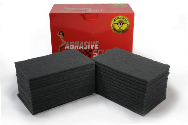 Insta Finish Rectangle Scuff Pads - 6"x9" Size - 25 Gray