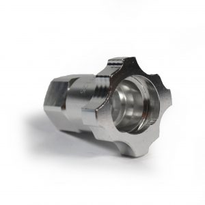 Insta Finish Adapter for Elsinore125 & IWATA guns, Female Thread, Color Chrome