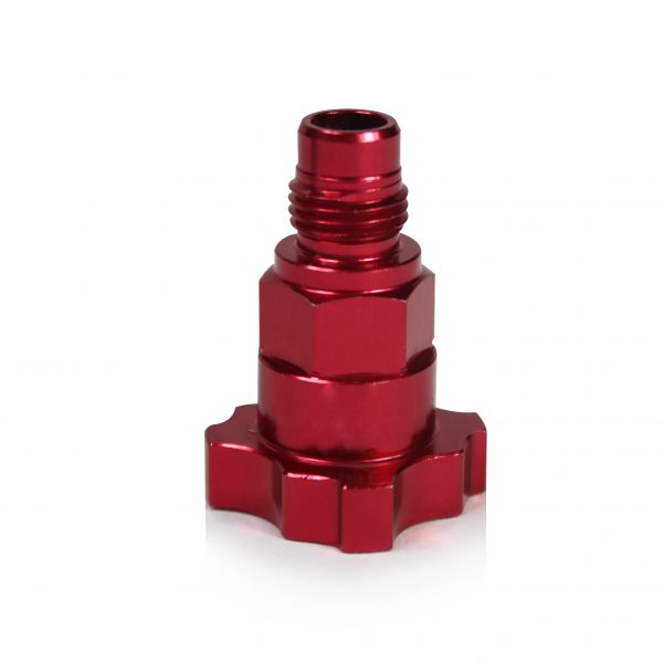 Insta Finish Adapter for IWATA guns, Male Thread, Color Red - Image 2