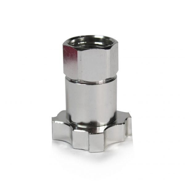 Insta Finish Adapter for Elsinore125 & IWATA guns, Female Thread, Color Chrome - Image 3