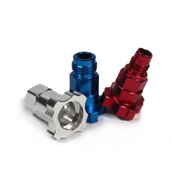 Insta Finish Adapter for Elsinore125 & IWATA guns, Female Thread, Color Chrome - Image 2