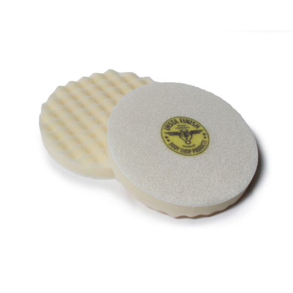Insta Finish 8 Inch White Waffle Foam Polishing Pad - 2 pieces - Image 3