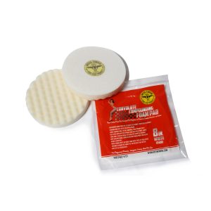 Insta Finish 8 Inch White Waffle Foam Polishing Pad - 2 pieces