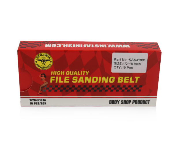 Insta Finish Filing Belts 1/2 inch x 18 inch - 10 belts - Image 2