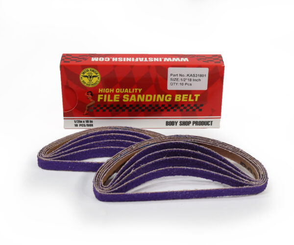 Insta Finish Filing Belts 1/2 inch x 18 inch - 10 belts