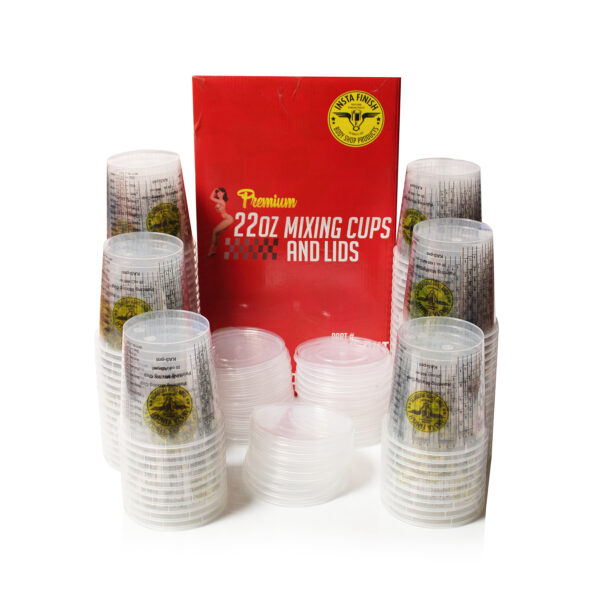 Insta Finish 22oz Mixing Cups and Lids