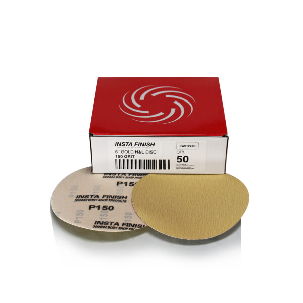 6" Gold Hook and Loop Disc Sand Paper - Image 5
