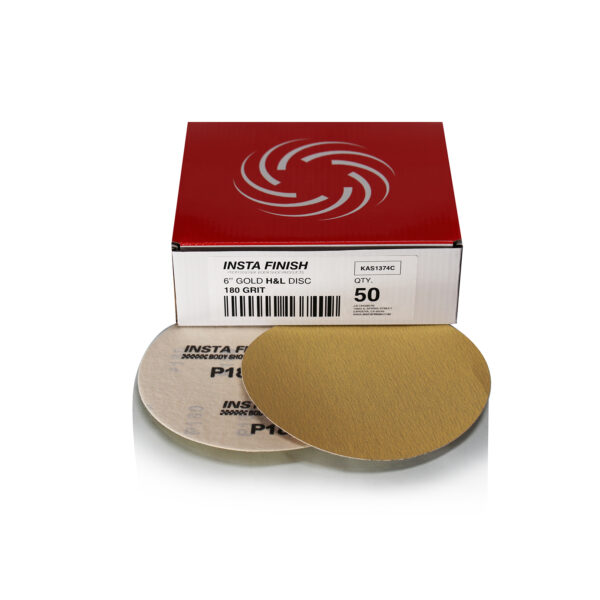 6" Gold Hook and Loop Disc Sand Paper - Image 6
